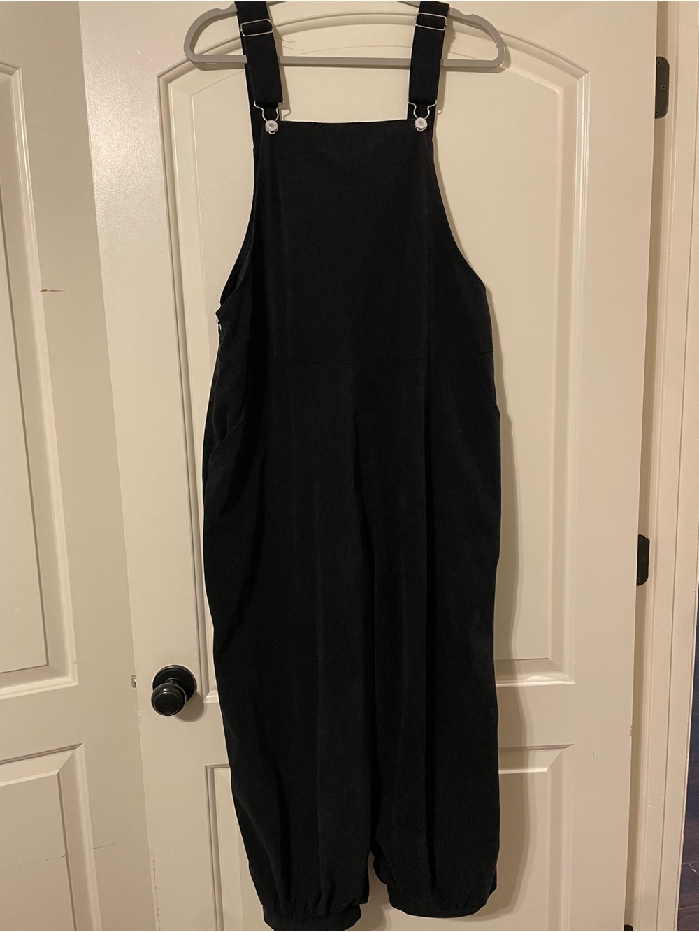 Shein Black Corduroy Overalls Women's 1X